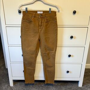 Loft High Waist Skinny Crop Jeans